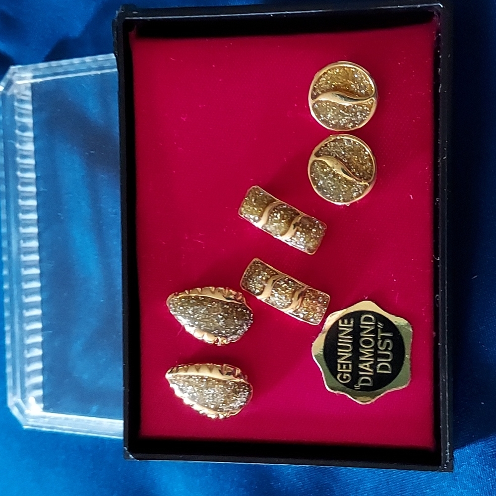 💖 Vintage Diamond Dust Earrings